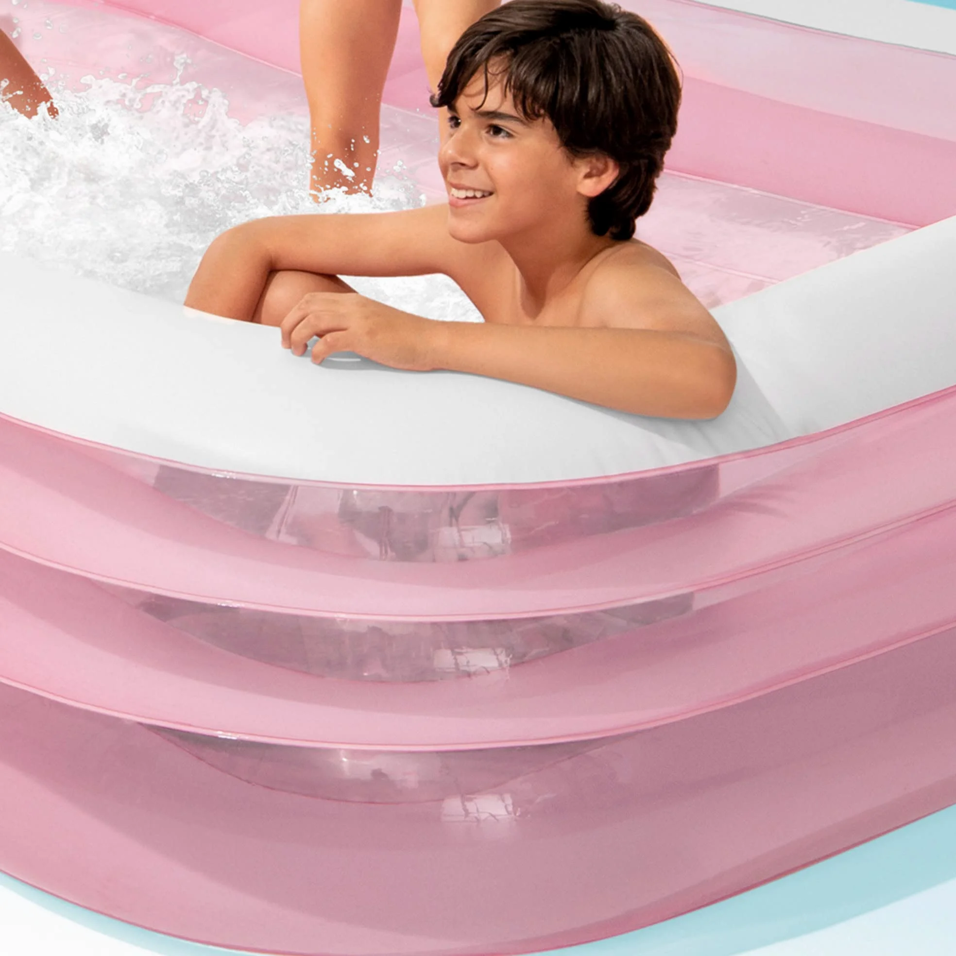 Intex - 58487NP - Piscine gonflable rectangulaire pink / rose