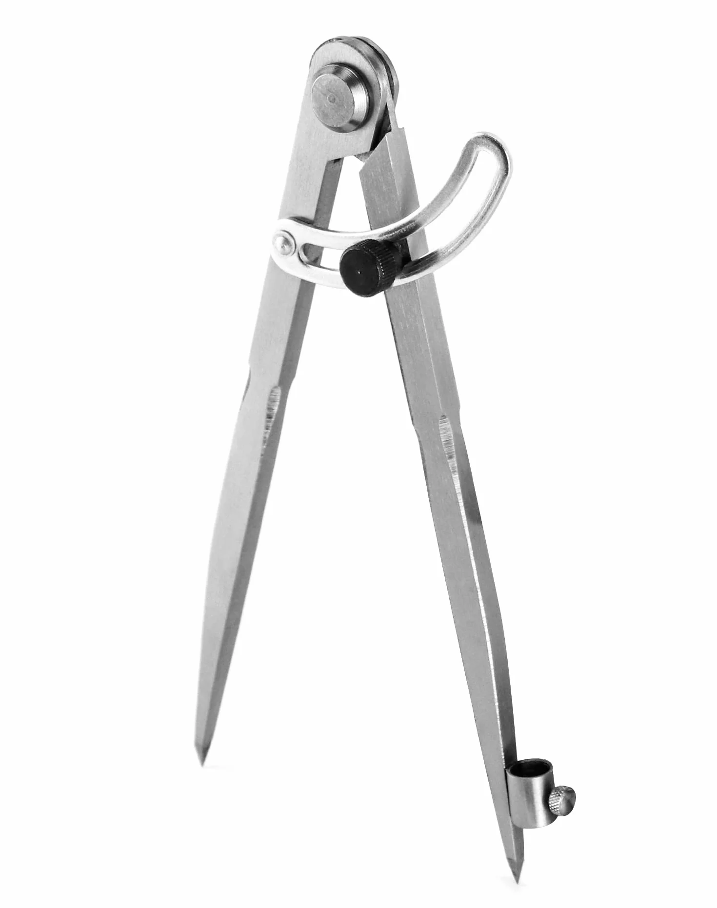 QWORK Compas pointu 200 mm menuisier grand diamètre porte-crayon géométrie dessin