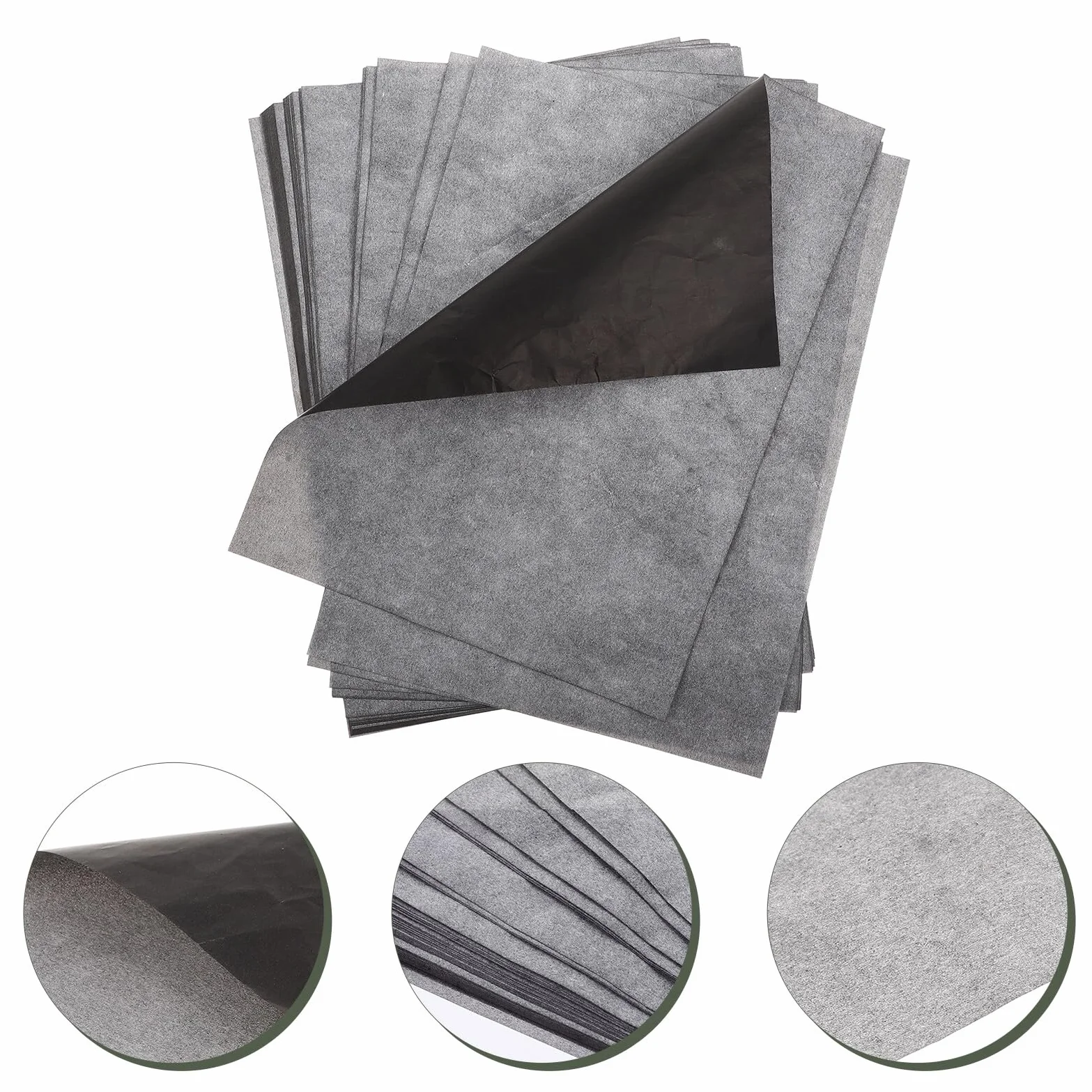 Papier Calque Graphite A4 Transfert Dessin 100 Feuilles, Papier Carbone Tracé Précis