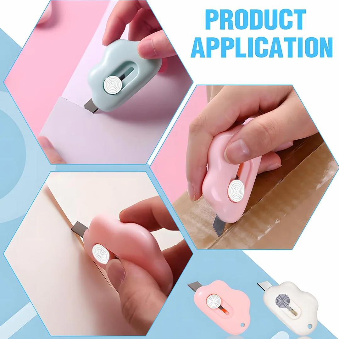 Couteau de papeterie, Box Cutter, Ouvre-lettre, Mini coupe-papier portable, 3PCS