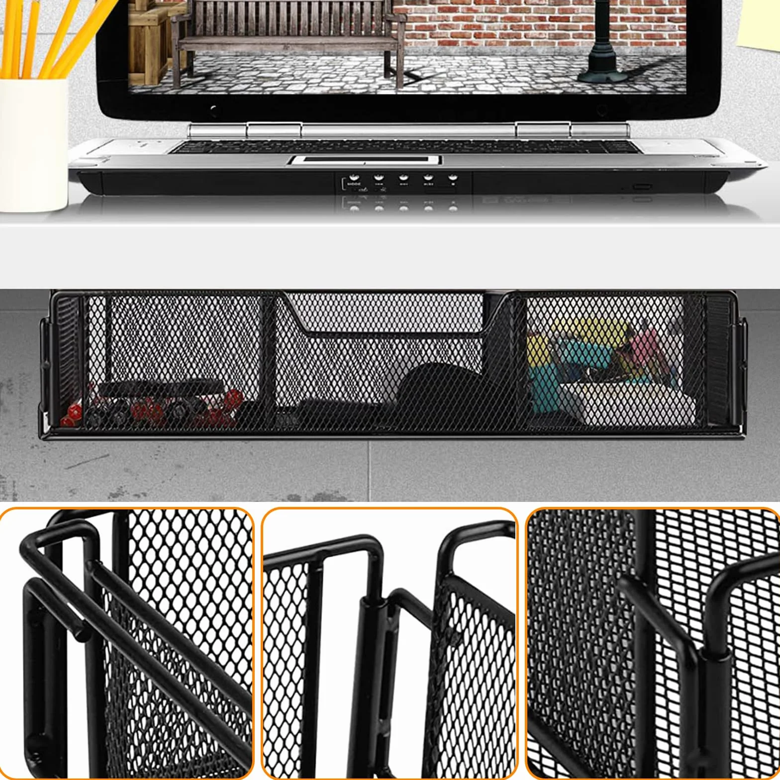 Tiroir de Bureau Organisateur Sous Table Caché pour Maison École