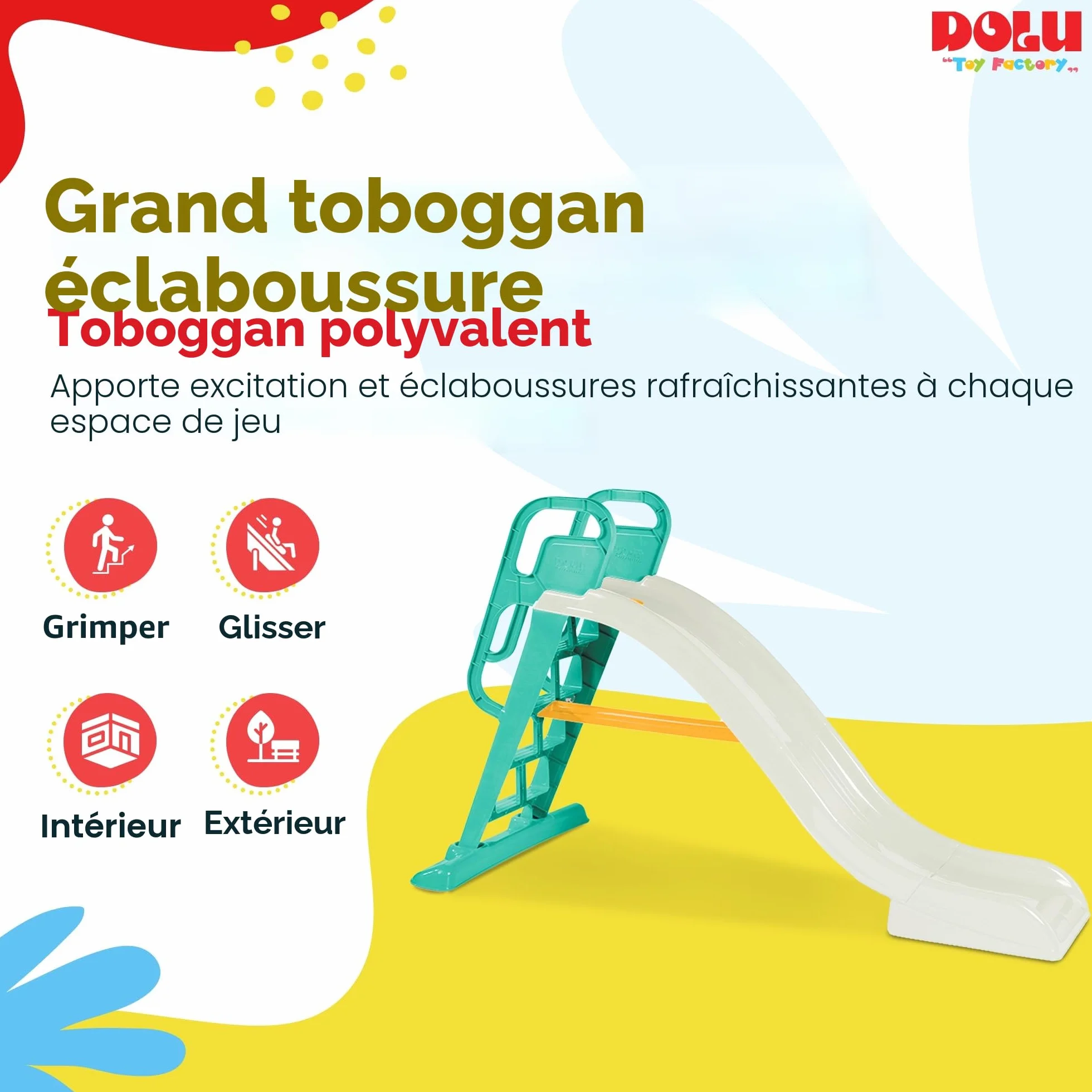 VOLL Grand toboggan aquatique 2 en 1