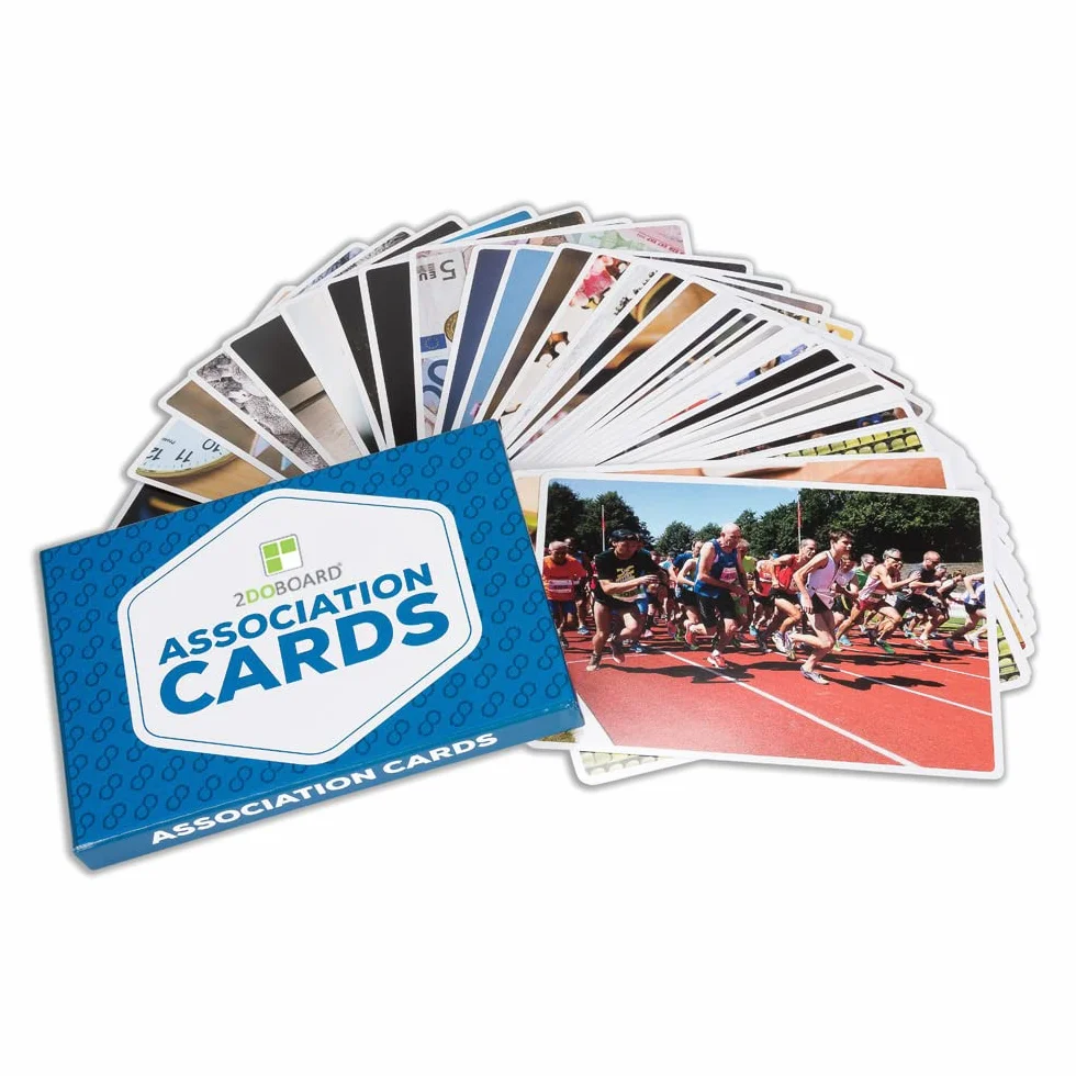 Cartes de coaching grand format 21 x 15 cm (A5) pour entraînements ateliers équipes