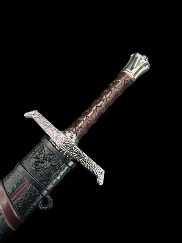 Ouvre Lettre Excalibur 22 cm avec Support Gaine Boîte Cadeau - Coupe Papier Collection King Arthur