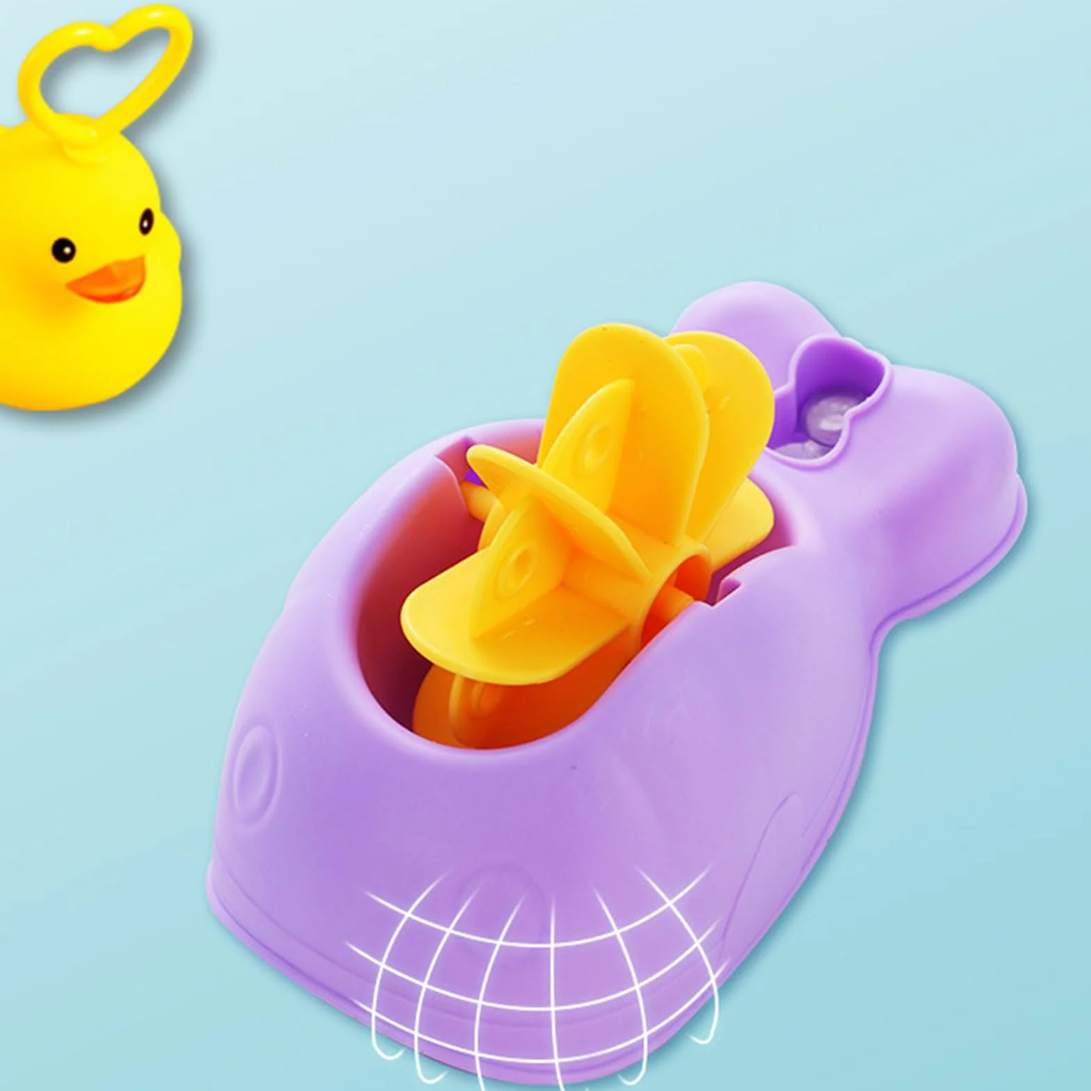 Jeux De Pêche Au Canard, Jouet De Pêche Flottante, Canard en Plastique Spongieux Lumineux, pour L'heure du Bain