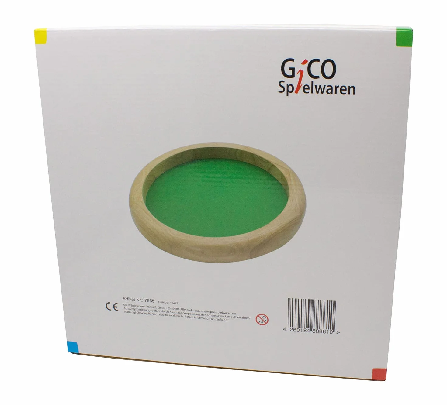 GICO Piste de Jeu de dés Planche à dés Ronde Bois 30 cm H 3,5 cm