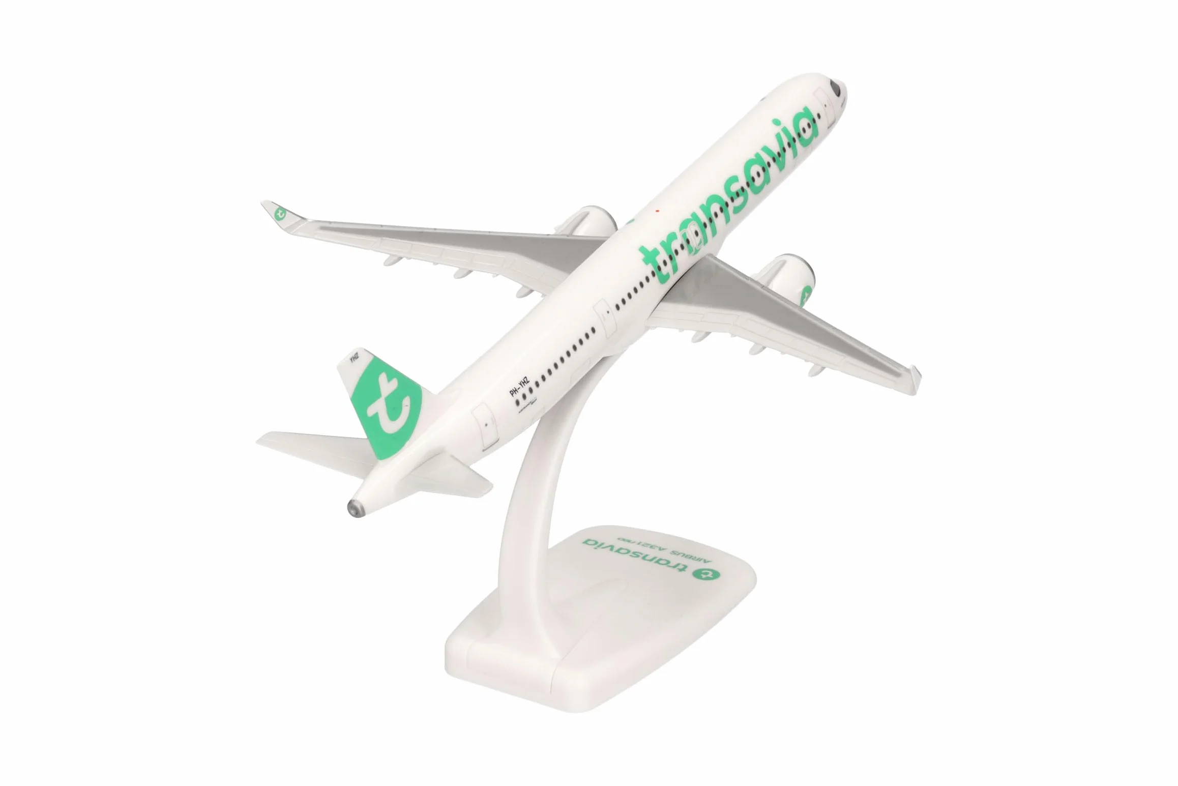 Herpa Avion Miniature Snap-Fit Transavia Airbus A321neo PH-YHZ échelle 1:200 plastique modèle collection support