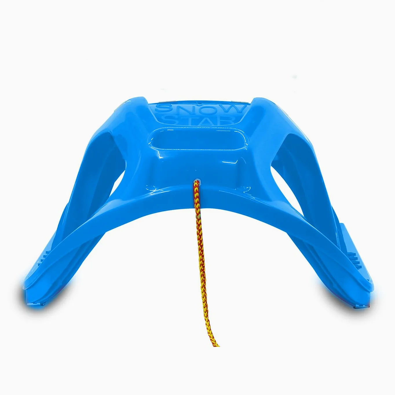 JAMARA Luge 461121 Play Snow-Star - Patins en métal - Corde avec poignée - en Plastique résistant aux Chocs - Bleu