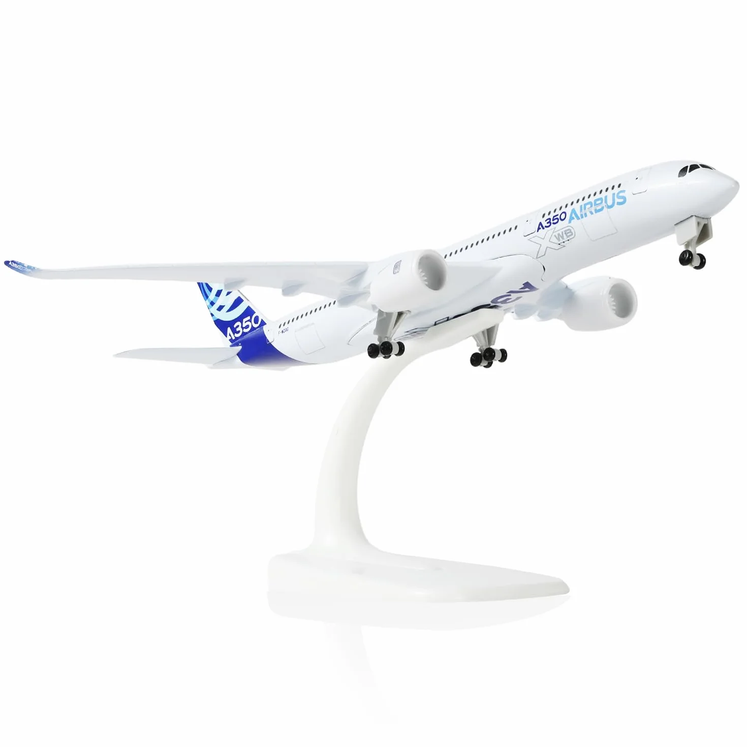 Modèle d'avion A350-900 1/300 en métal moussé, alliage entier 7,8 pouces