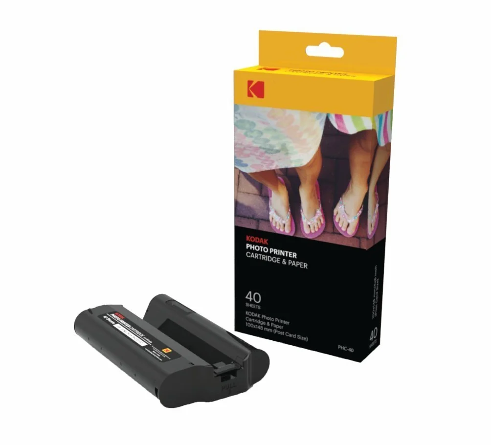 KODAK PHC40 Couleur Cartouche et papiers 40 photos 10 x 15 cm Compatible PD450 PD480 PD450WIFI PD460