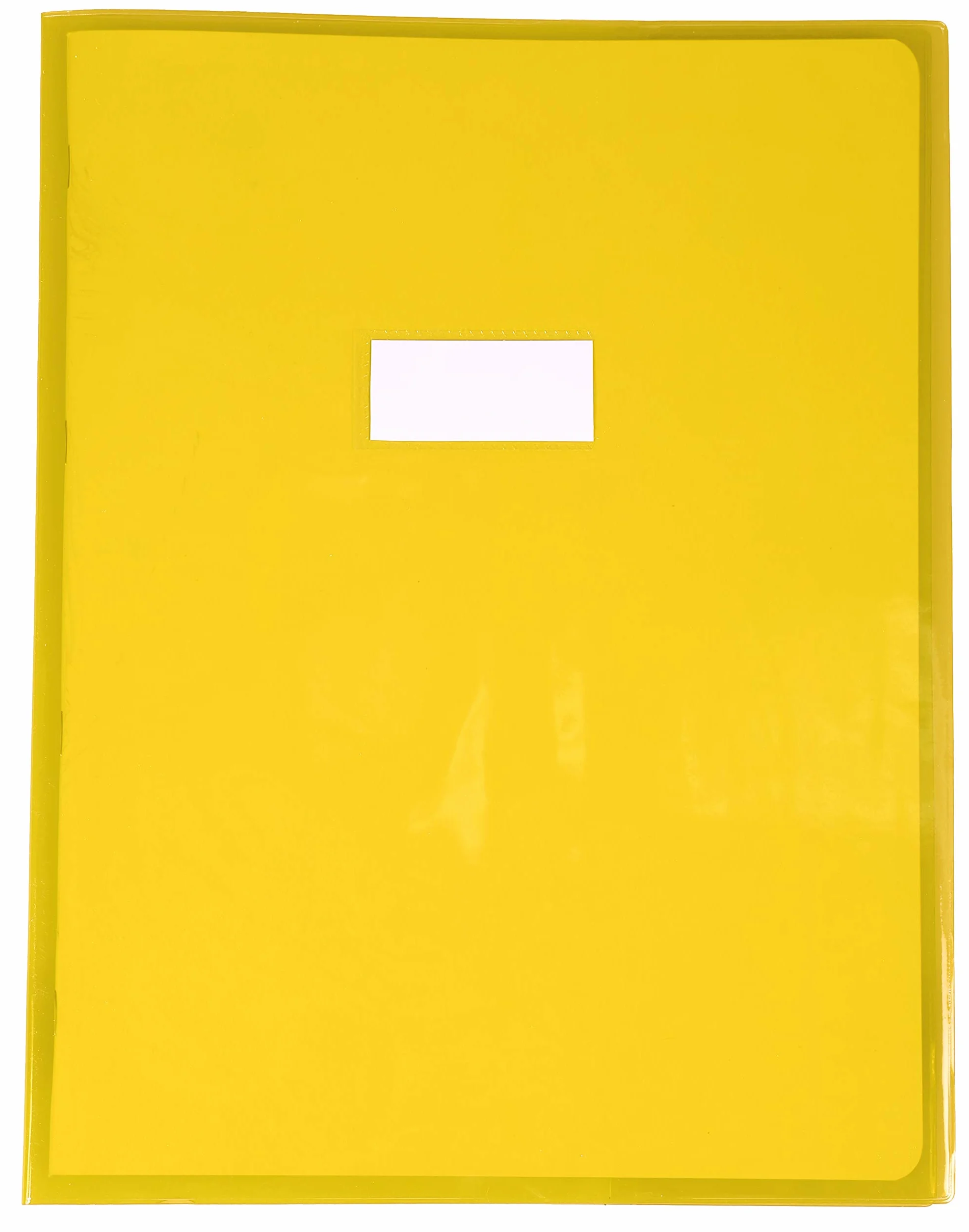 Calligraphe 73404AMZC Un Protège-Cahier Cristalux Jaune 24x32 cm 22/100ème PVC Transparent Lisse