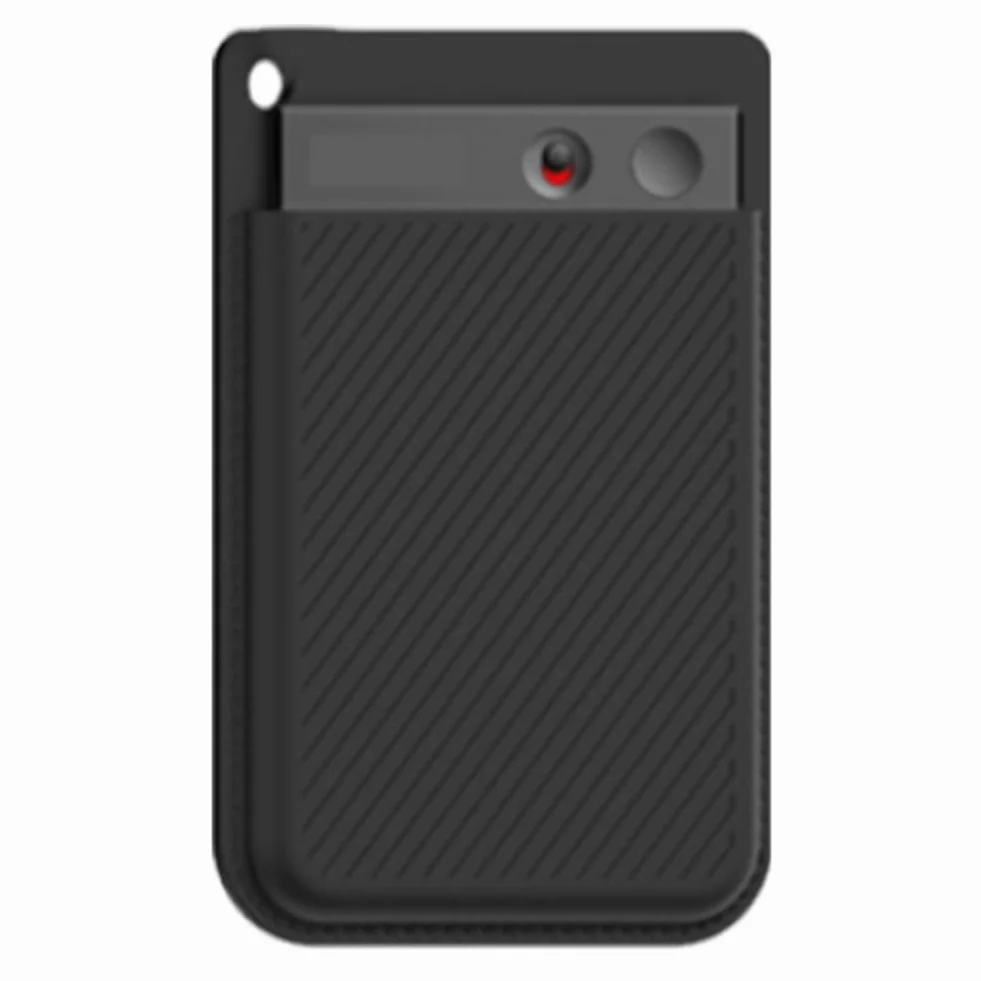 Housse de protection en silicone pour enregistreur vocal portable, compatible enregistreur audio (Noir)