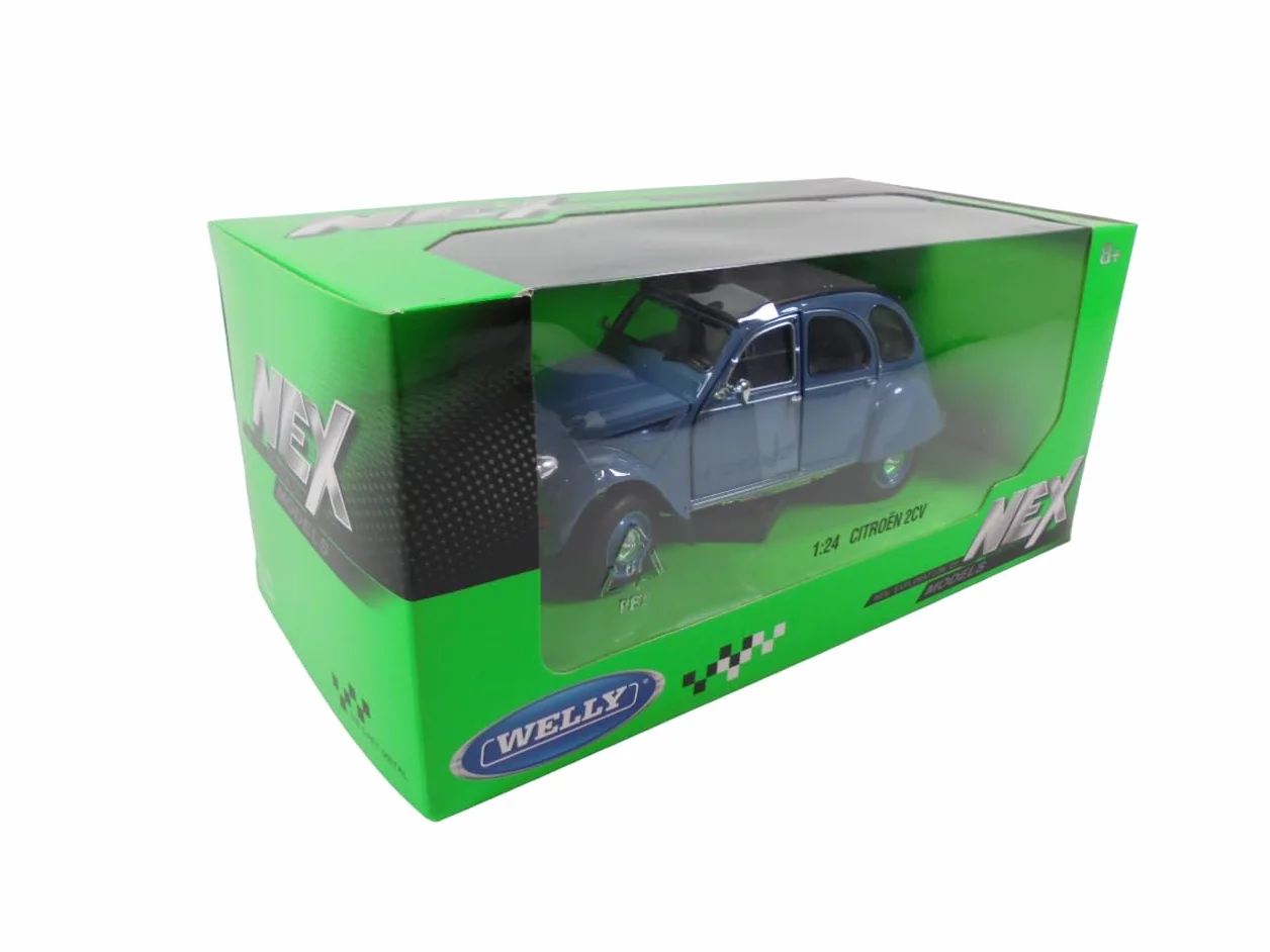 Welly OPO 10 Voiture 1/24 Citroen 2CV Bleue 24009A