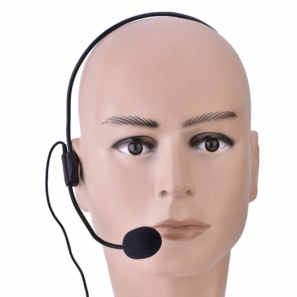 Microphone Monté sur la Tête, Réduction du Bruit, Mini Micros à Condensateur, Portable 3,5 mm