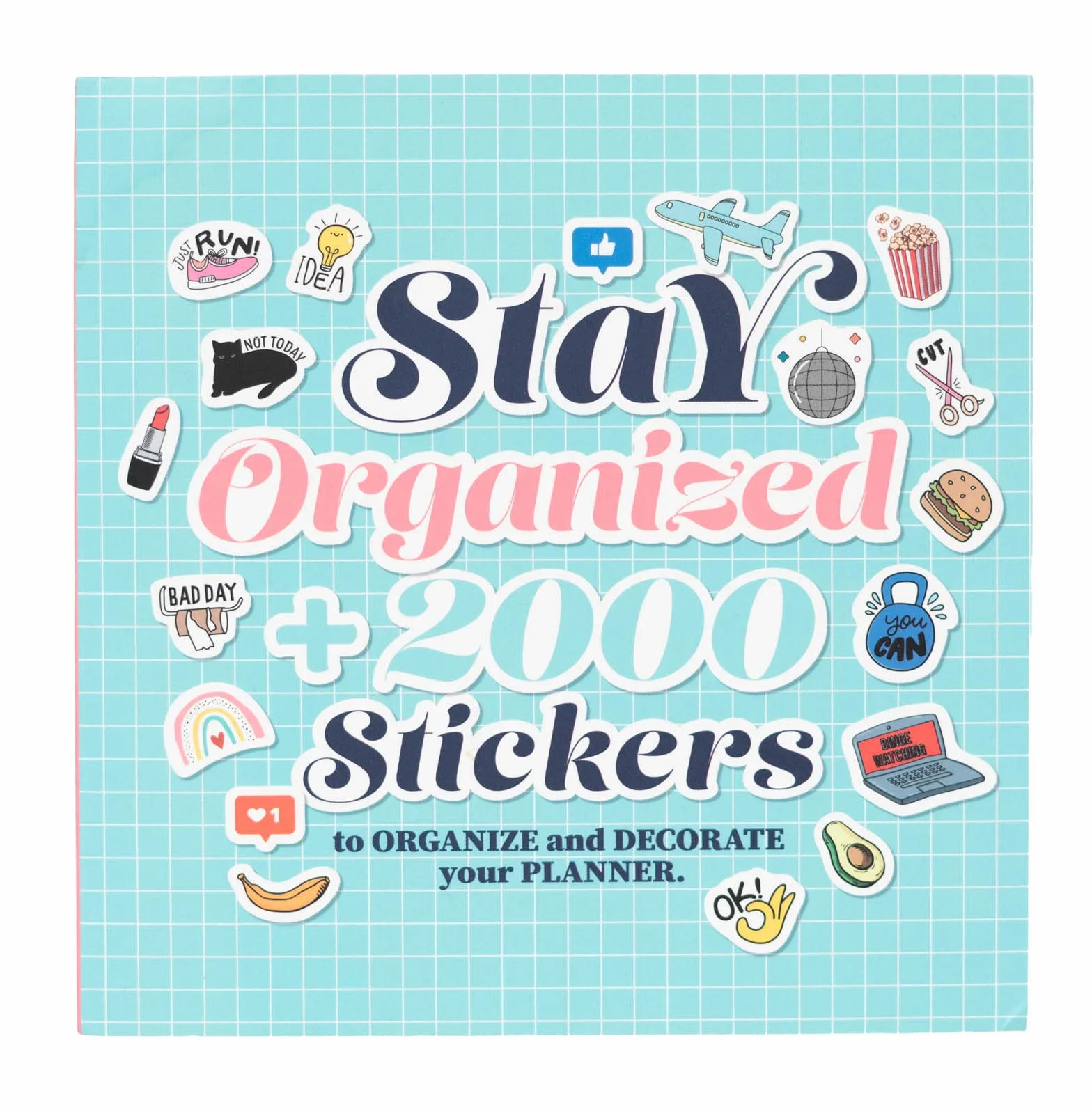 Grupo Erik Carnet de Stickers Organisation Autocollants Bullet Journal Agenda Notebook 16 x 16 cm Multicolore