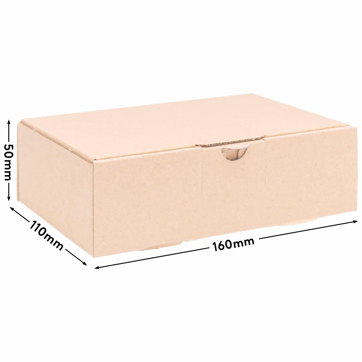 Boîte Postale Carton 16 x 11 x 5 cm Marron 25 Pièces