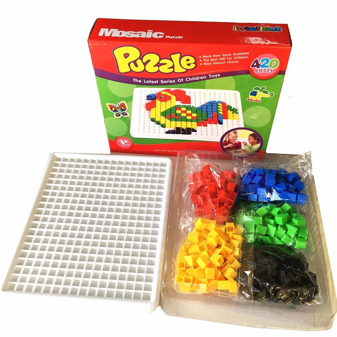 Gearmax 420 Pièces Jeux de Construction Mosaiques Jouet Enfants