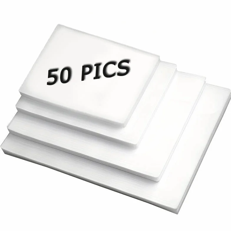 BAYGE Feuilles de plastification 160 microns 50 pièces A3 A4 A5 A6 papier pour école bureau