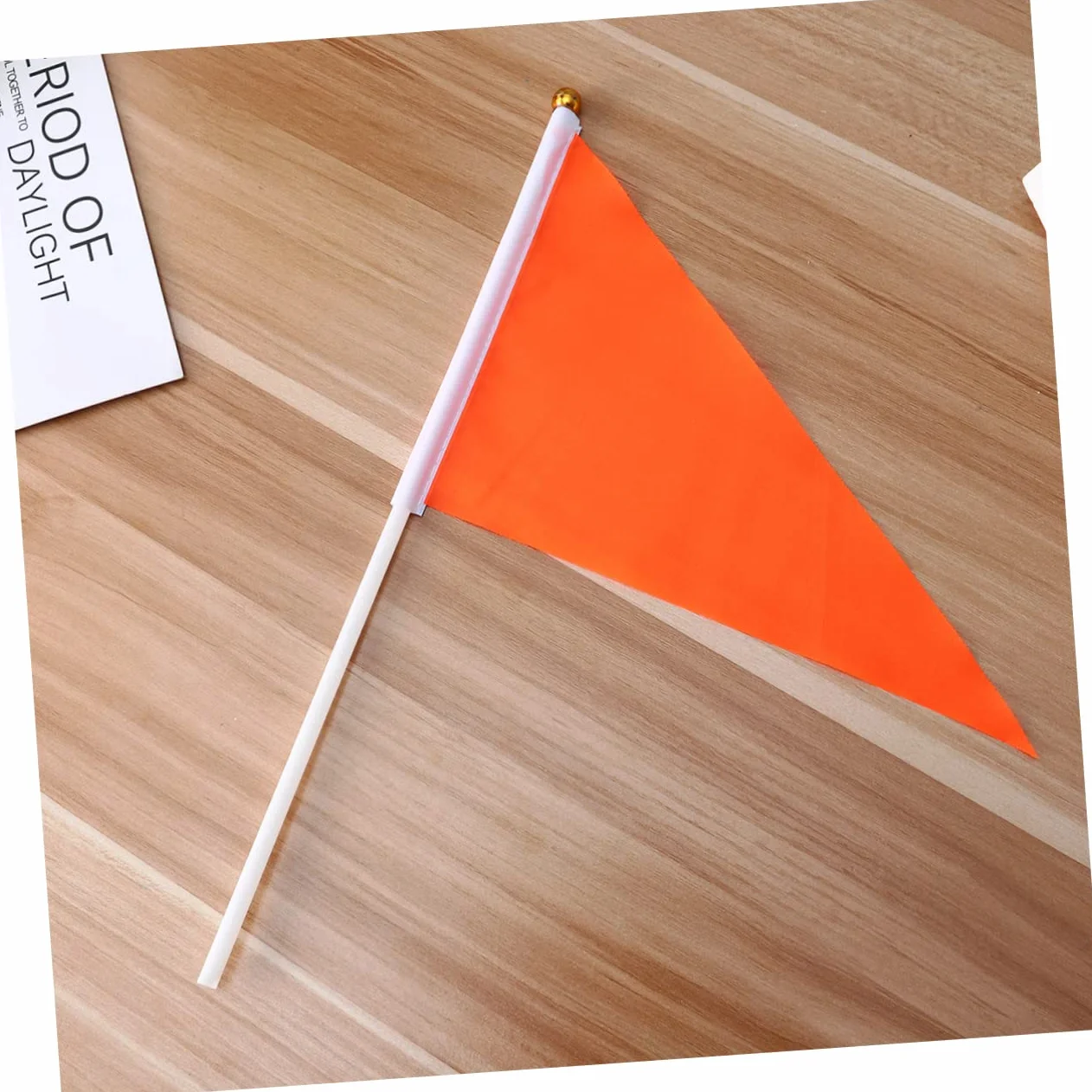 BESPORTBLE 50 Pièces Bannière Triangulaire Orange en Polyester et Plastique Portable