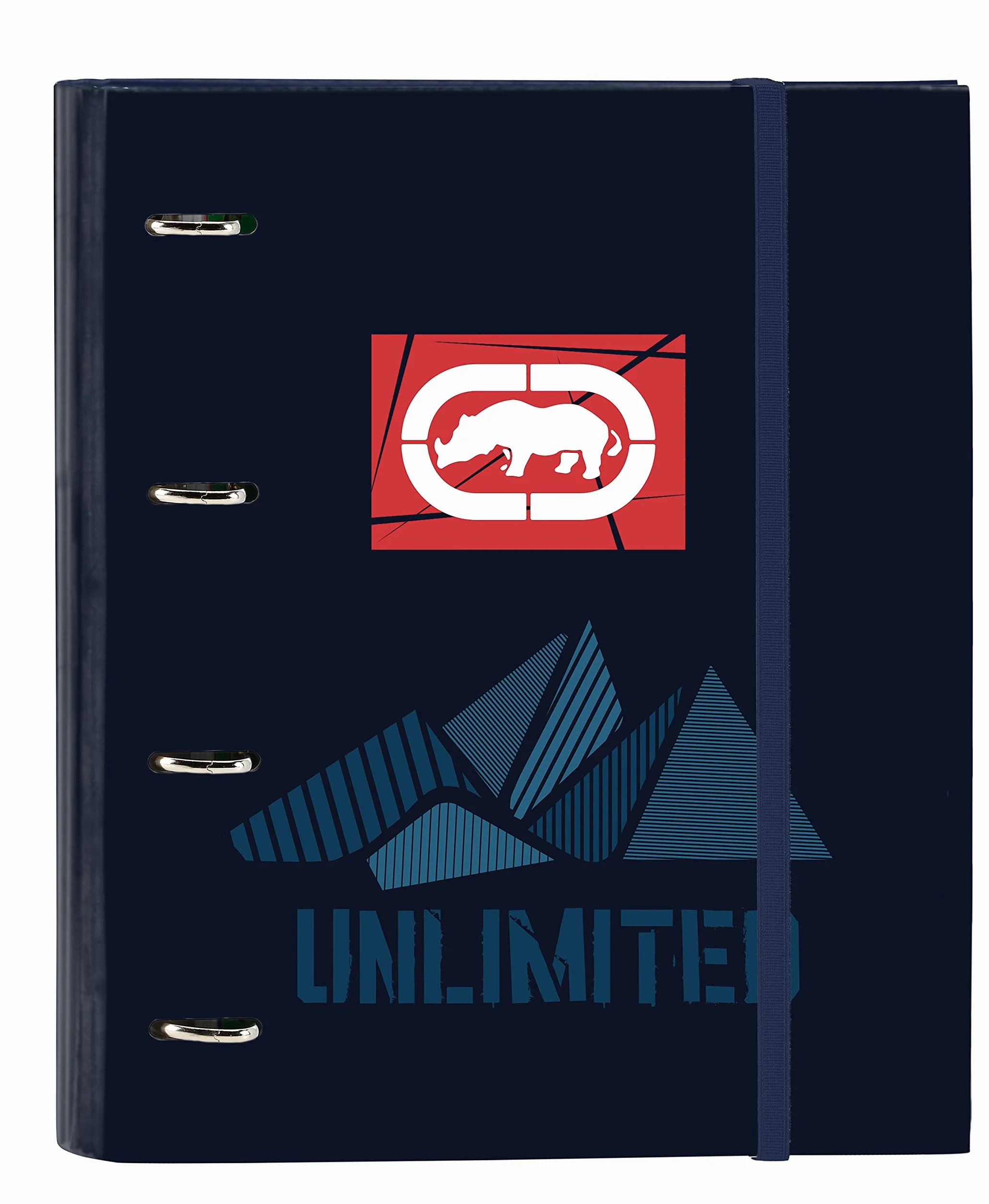 ECKO UNLTD. Classeur 4 anneaux 35 cm A4 100 feuilles bleu marine
