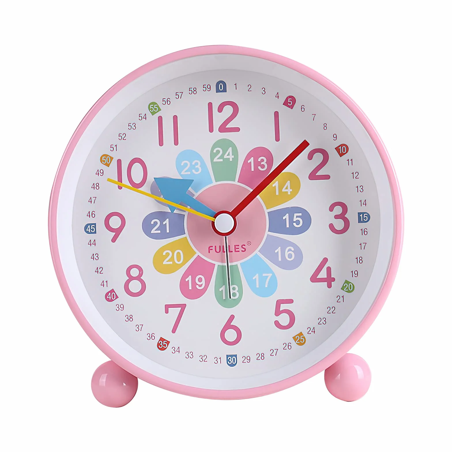 VOSSOT Réveil Numérique Enfants sans Tic-tac Silencieux Horloge Analogique Compact avec Veilleuse Snooze