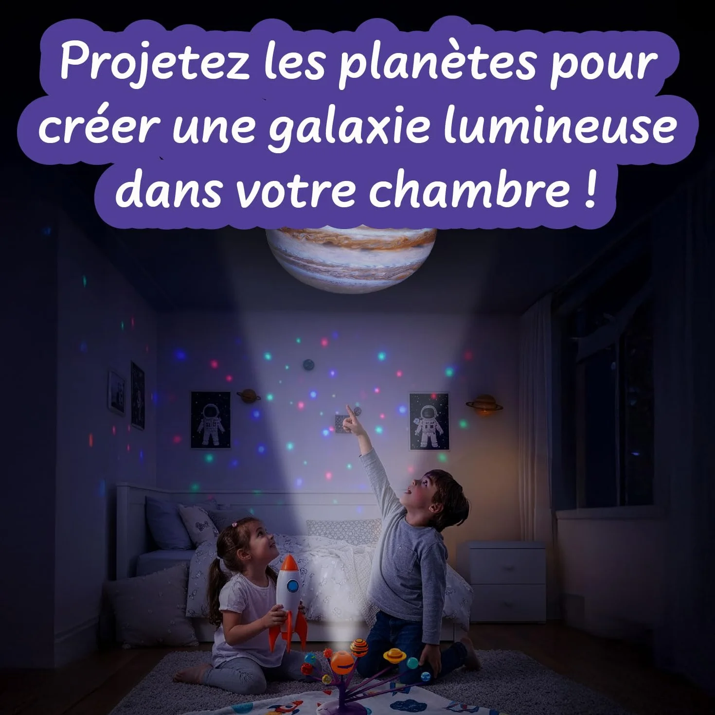 Science4you Système Solaire 3D Projecteur - Crée Assemble Peins Ton Propre Système Solaire Jouet Astronomie Garçons Filles 8 9 10 11 12+