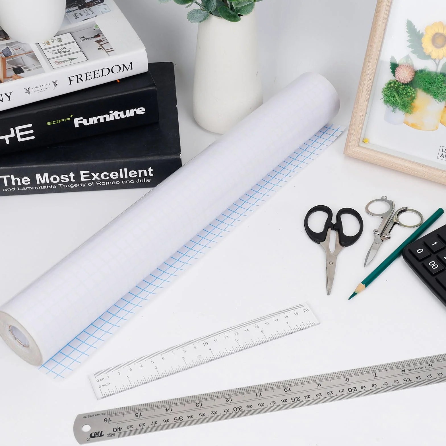 Film de protection autocollant pour livre Dadabig 40 cm x 15 m transparent 0,08 mm indéchirable imperméable