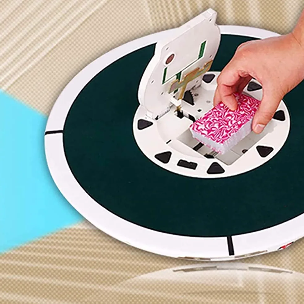 Mélangeur automatique de cartes, distributeur de cartes électrique portable, prend en charge 1 à 8 joueurs pour jouer en même temps et la plupart des règles de poker, prend en charge la programmation