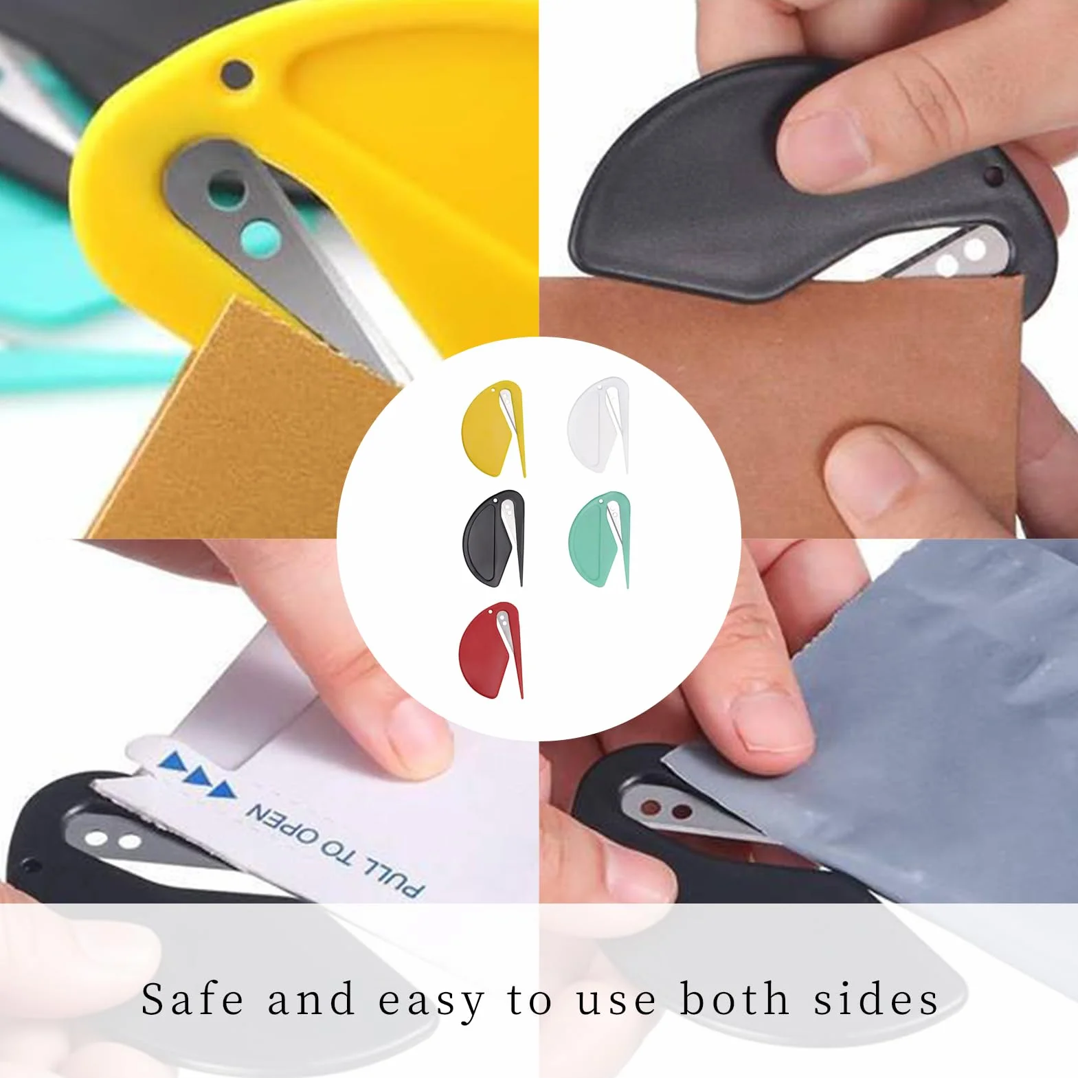Ouvre Lettres Mini Cutter Ouvre Colis Coupe-Papier Lame Métal Ouvre-Courrier Enveloppe