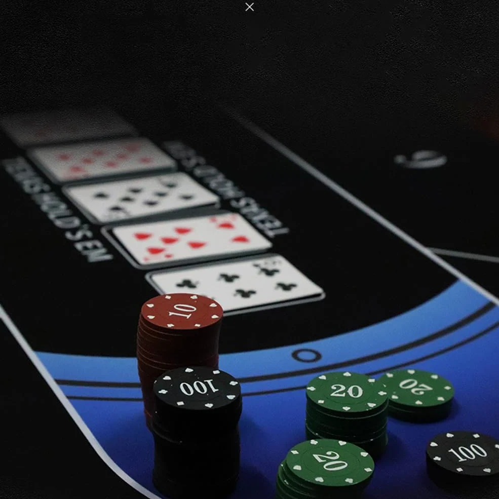 Tapis de Poker, Tapis de Poker Texas Hold'em jusqu'à 6 Joueurs, Disposition du Tapis de Table de Poker avec Sac de Rangement for Jeux de Poker(Black 6 Players,1.8 x 0.9 M)