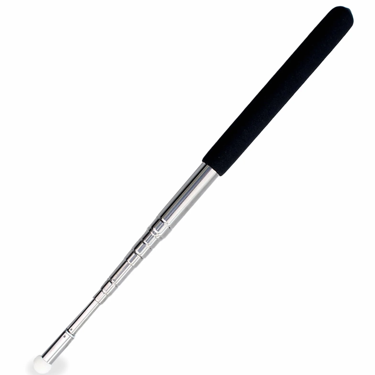 Pointeur Présentation Extensible en Inox 1m Bâton Télescopique Rétractable pour Enseignants Classe Noir