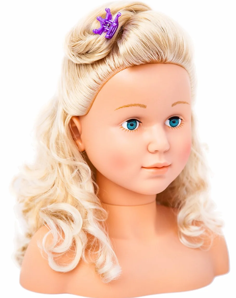 Bayer Design Tête à Coiffer et Maquiller Super Model avec Accessoires, Cheveux blonds