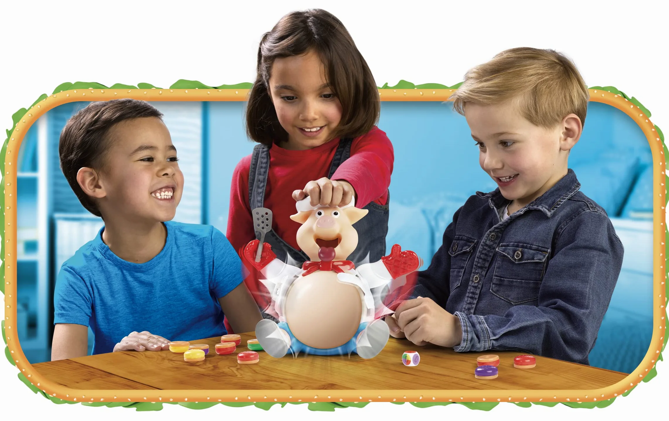 Goliath Games Pop The Pig : Jeux pour Enfants Encore Plus Grands et Meilleurs | pour 2 à 6 Joueurs | À partir de 4 Ans