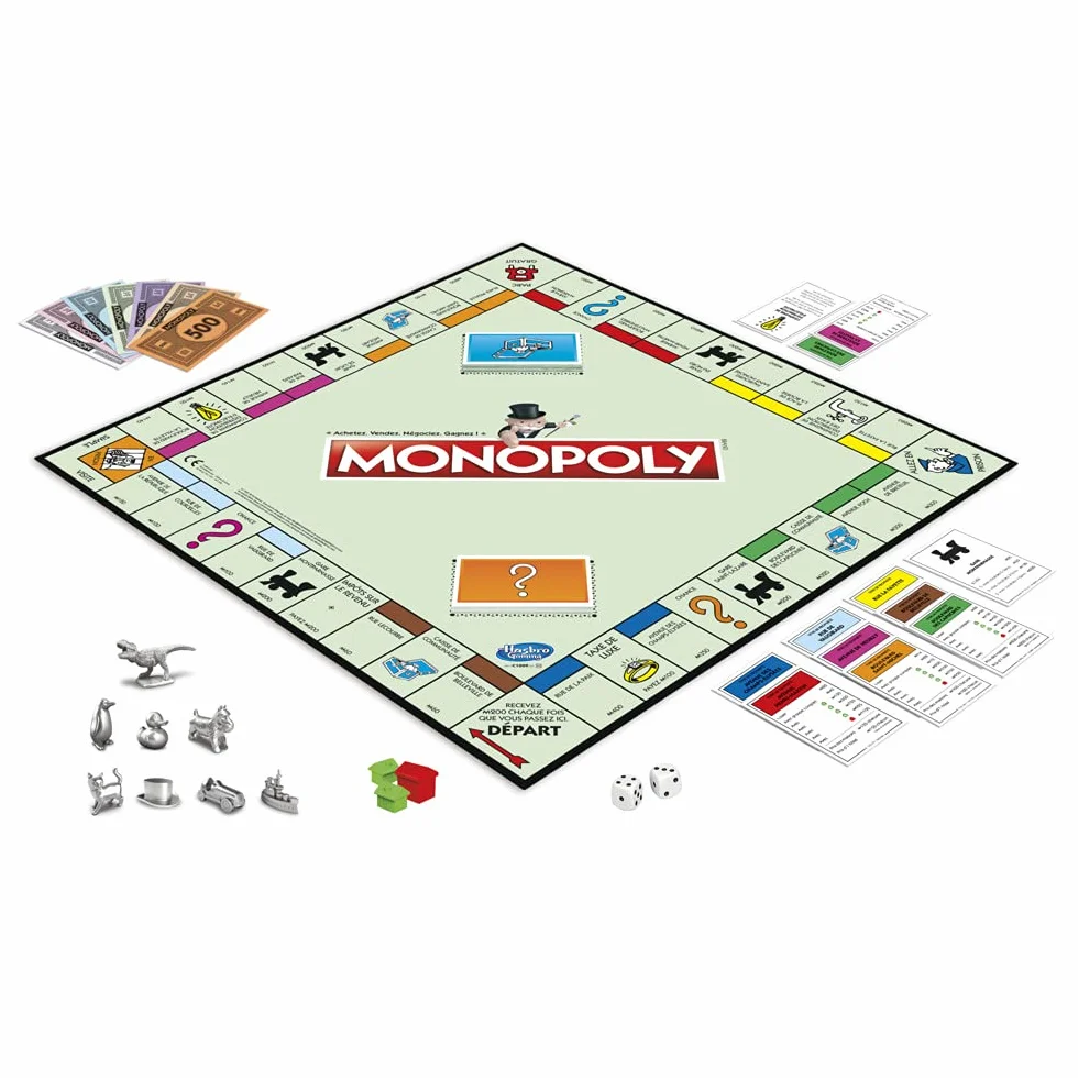 Monopoly Jeu de Plateau Familial Classique 2-6 Joueurs 8 Ans