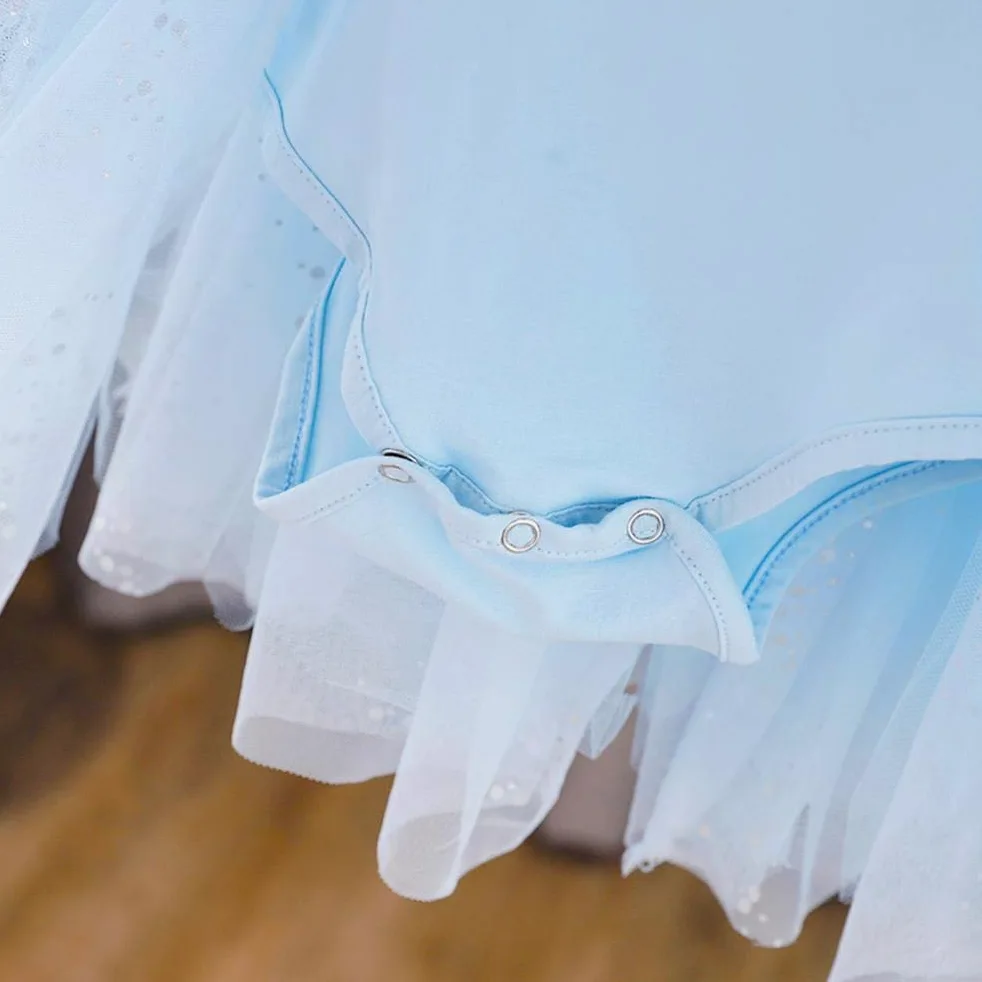 Lito Angels Robe Ballet Tutu de Princesse pour Enfants Filles, Justaucorps Danse Deguisement Costume de Ballerine, Taille 2-8 ans