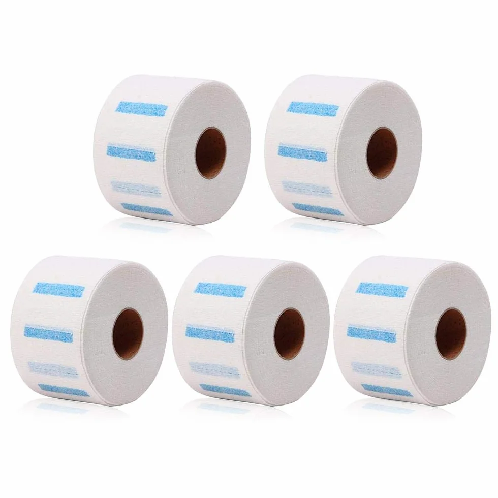 MOGOI Papier de cou 5 rouleaux bandes jetables protection cou collier coiffure extensible