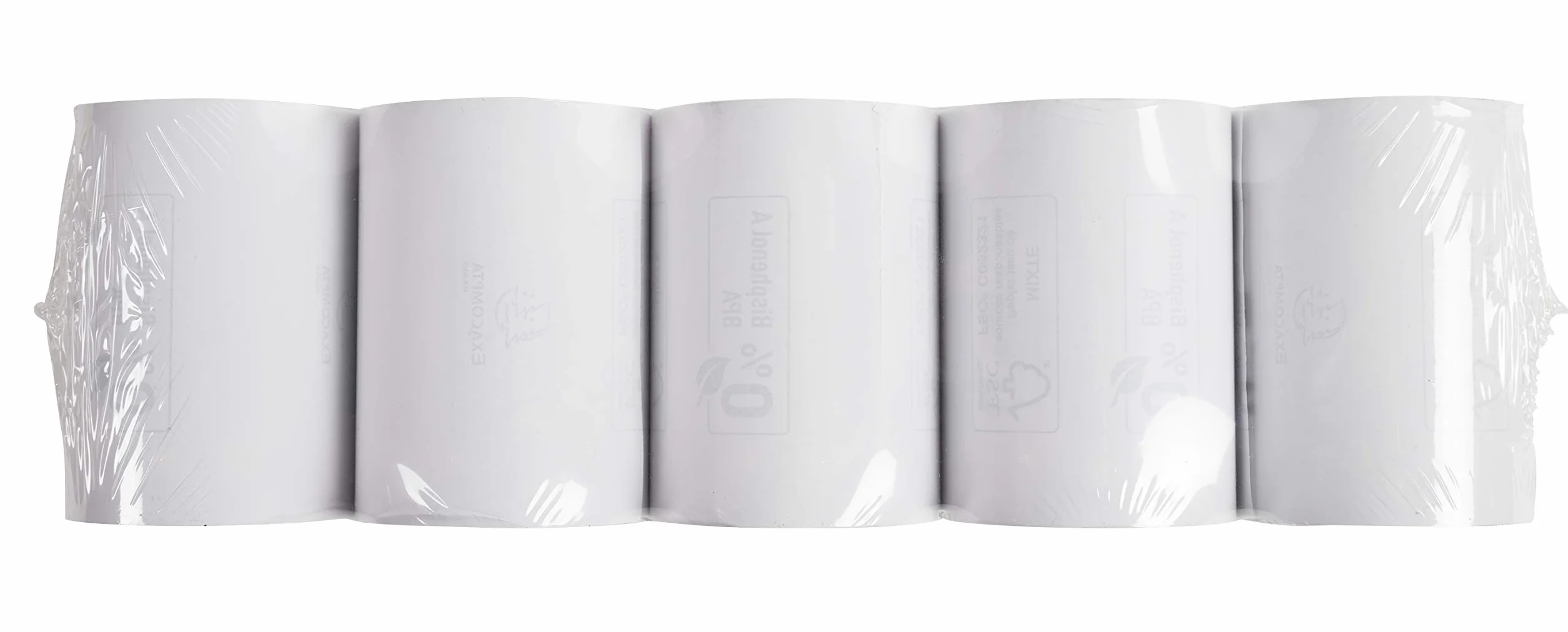 Exacompta Bobines pour balance 80 mm x 56 mm 48g/m² sans BpA Blanc 44 m