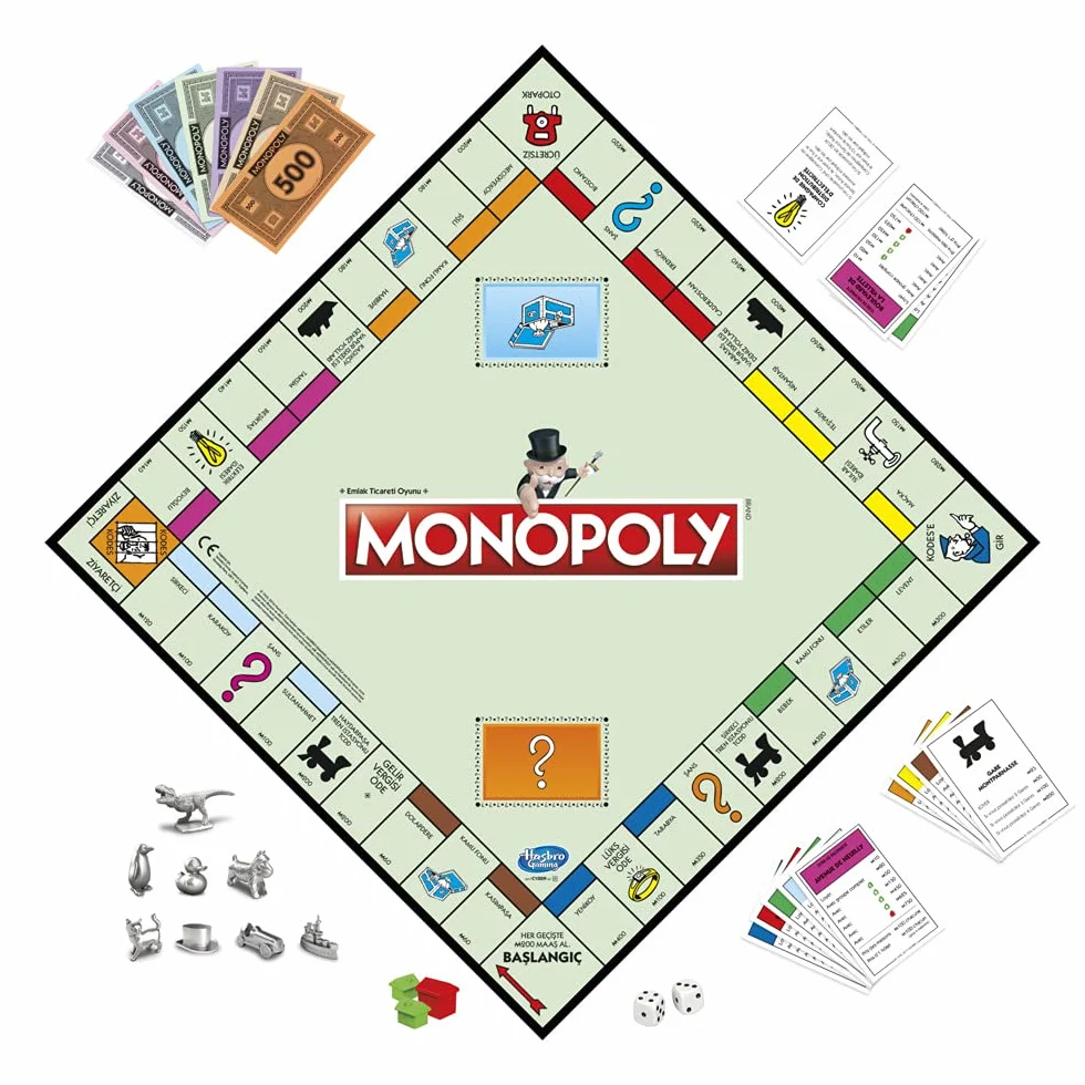 Monopoly Jeu de Plateau Familial Classique 2-6 Joueurs 8 Ans