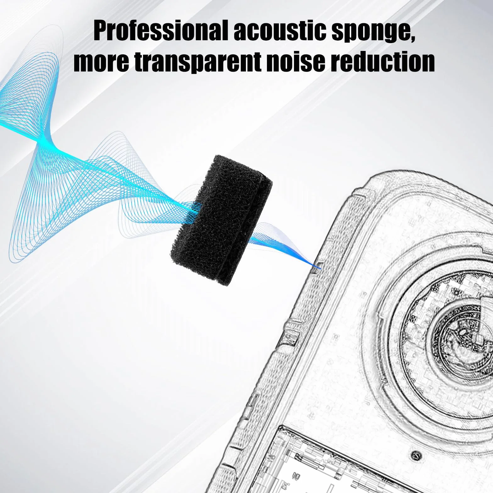 PEUTIER Lot de 6 Manchons de Protection pour Micro Insta360 X4, Pare-Brise Anti-Vent Extérieur