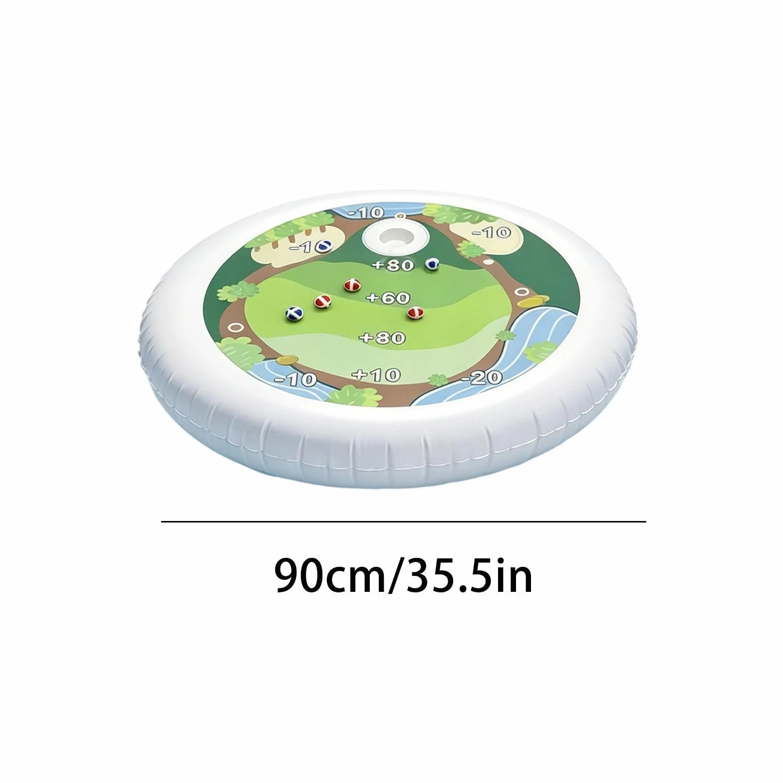 Golf De Piscine – Ensemble De Jeu D'eau Flottant Gonflable En PVC, Jouet D'activité De Sport D'été Durable
