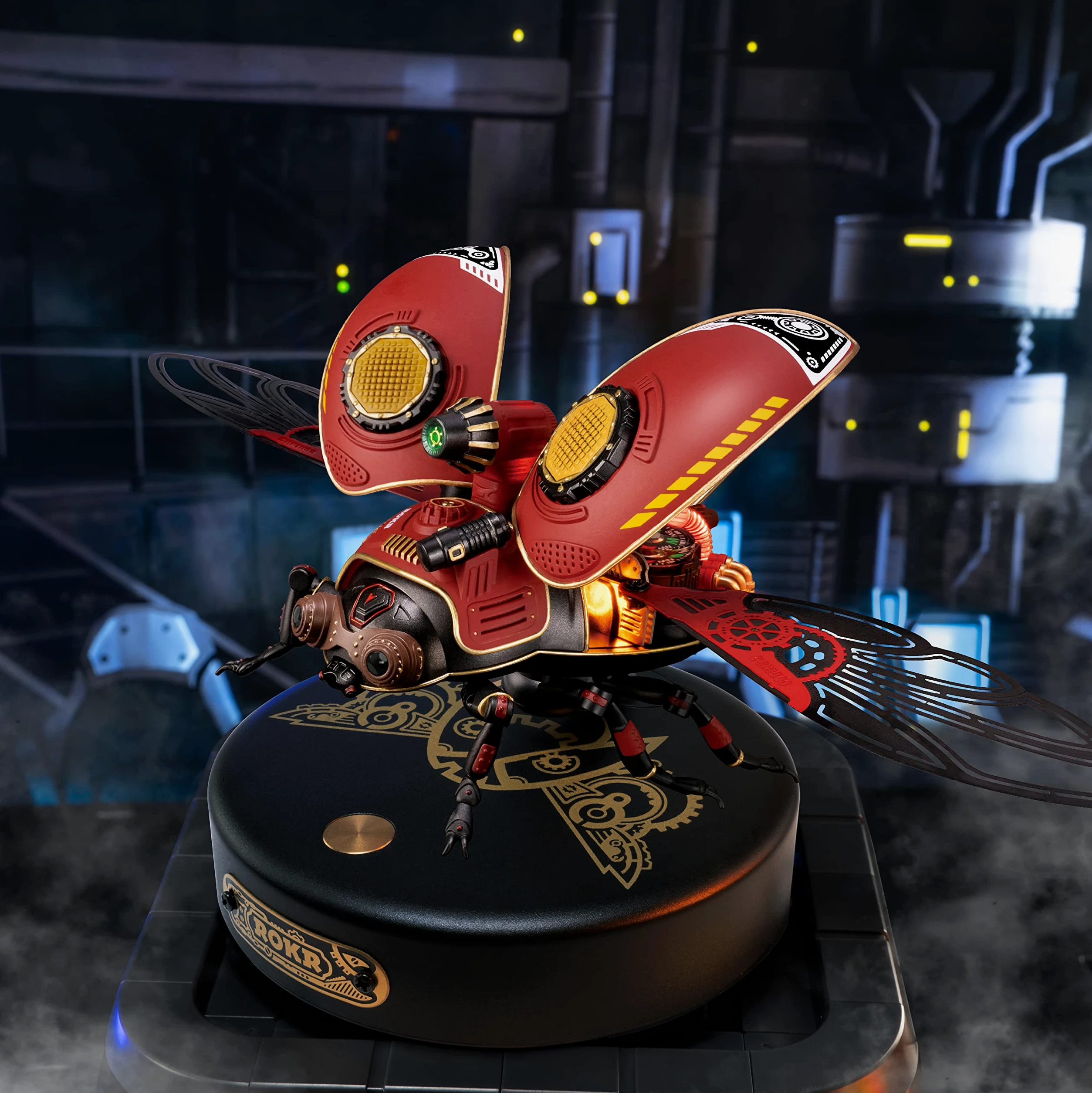 ROKR Puzzle 3D Metal Insecte Modélisme pour Adultes à Construire Scout Beetle Cadeau de Décoration de Bureau à la Maison（MI02