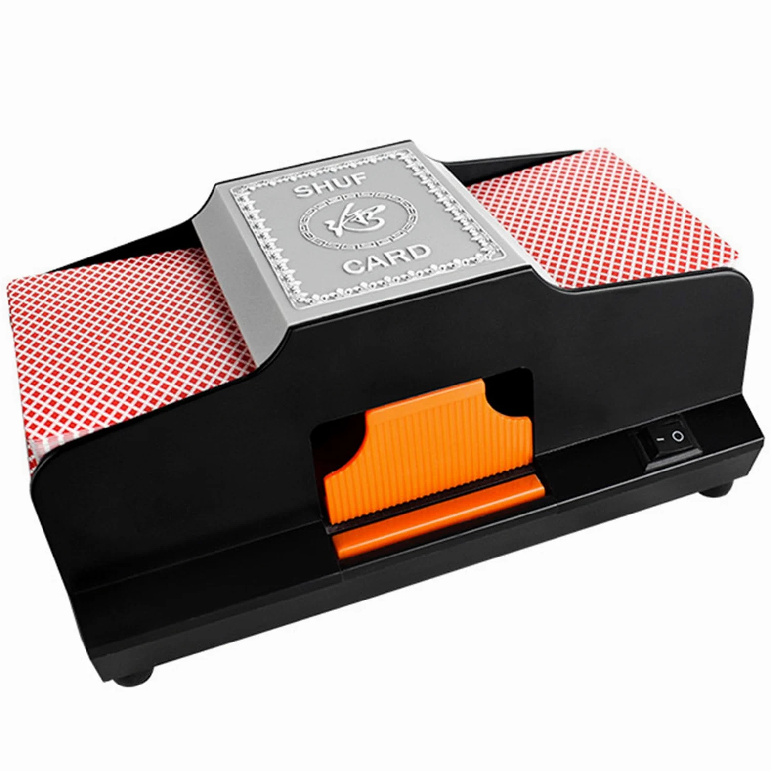 Mélangeur de cartes automatique à 2 étages, mélangeur de cartes de casino électrique à double mode d'alimentation, trieur de cartes à un ou deux étages, mélangeur de cartes de mélange pour UNO