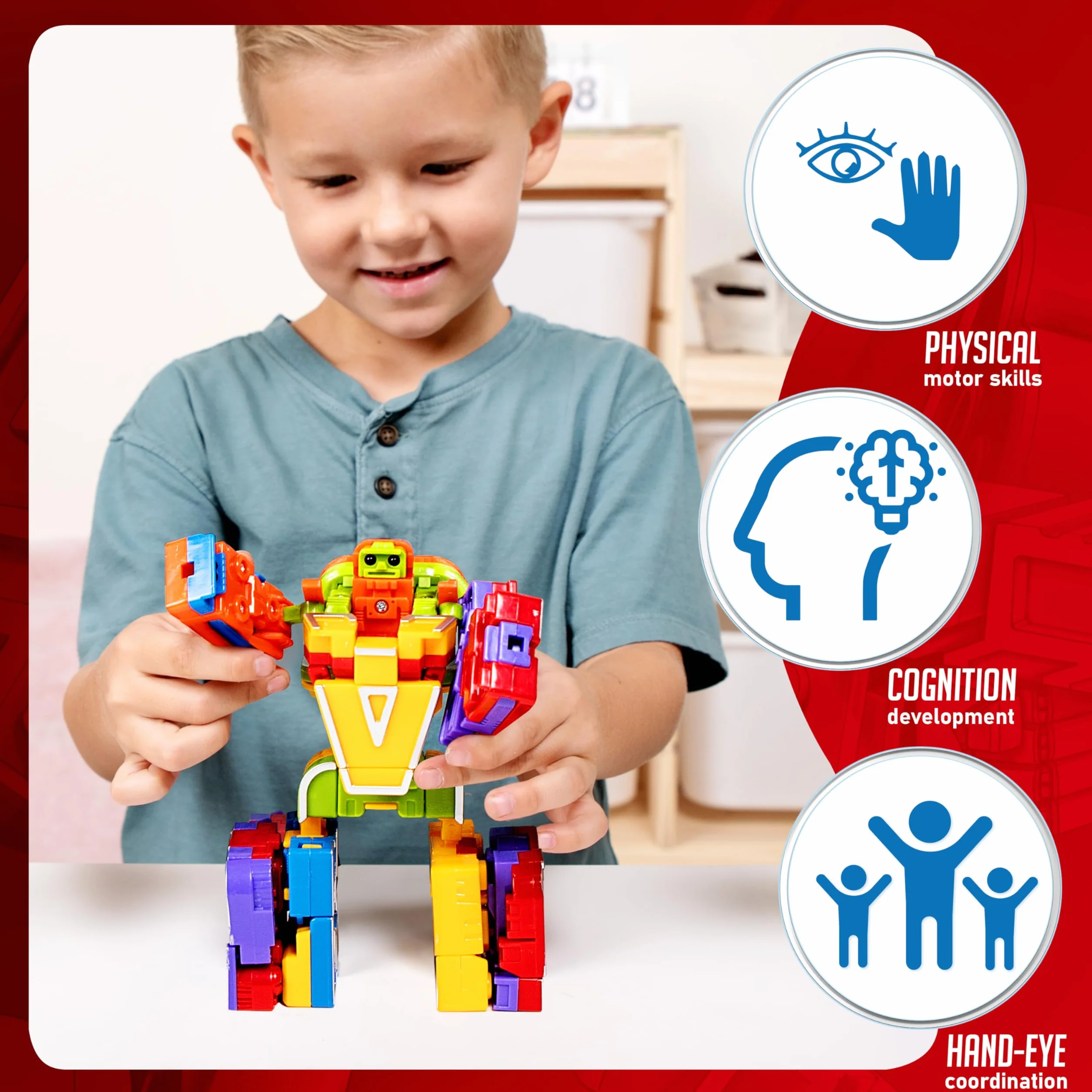 JOYIN Alphabet Robot Action Figure Jouets ABC Apprentissage Éducatif pour Enfants