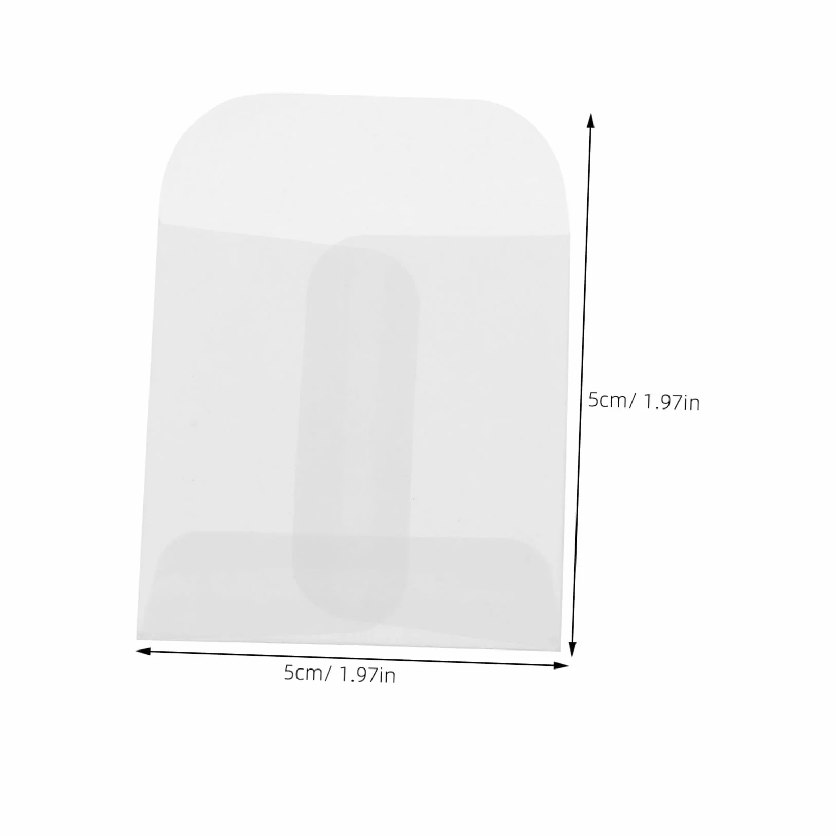 TEHAUX Mini Enveloppes Transparentes 3x5 cm 50 Pièces Pochettes Pour Bijoux Étiquettes Cartes De Visite