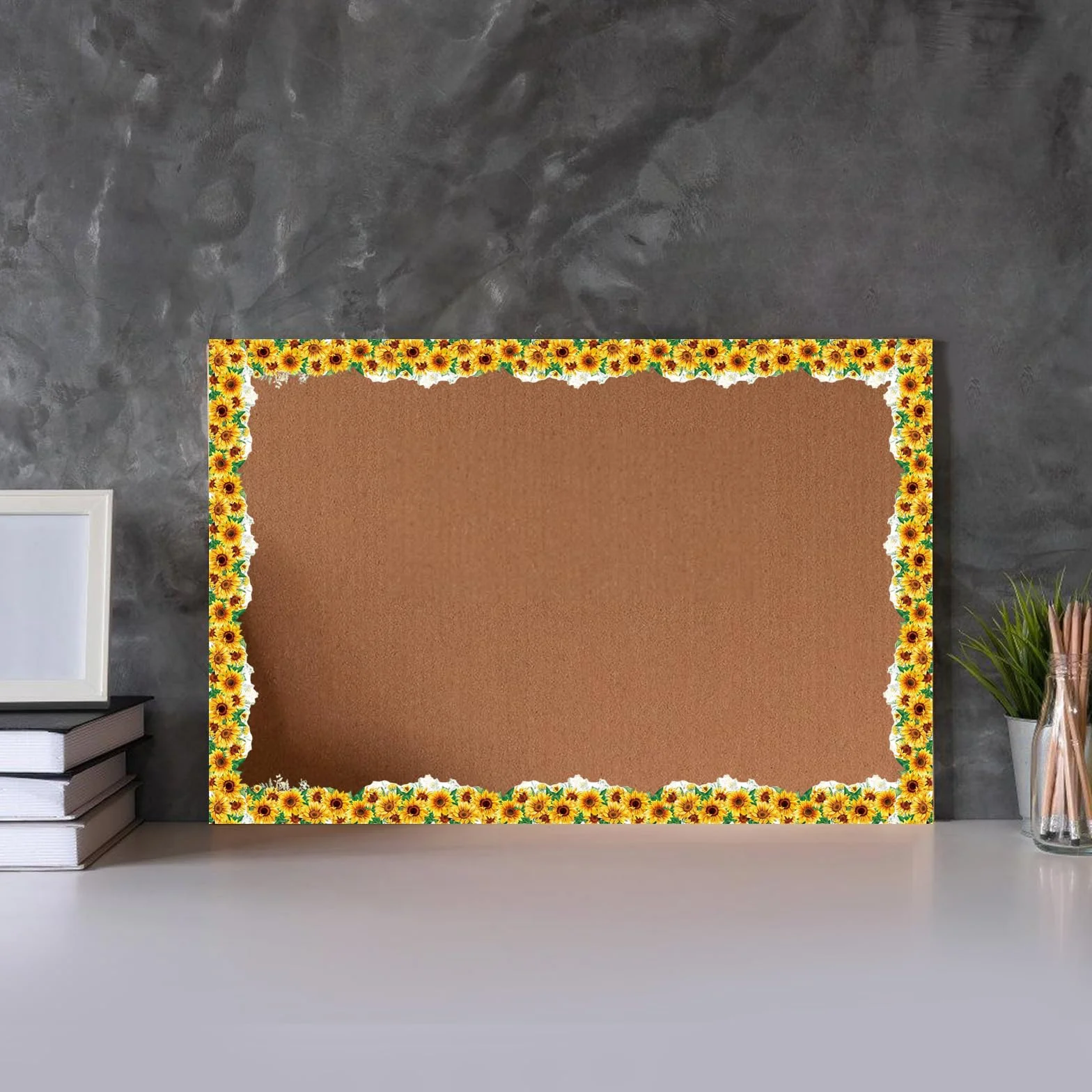 Bordure de tableau d'affichage en forme de fleur 18,5 m pour tableau noir