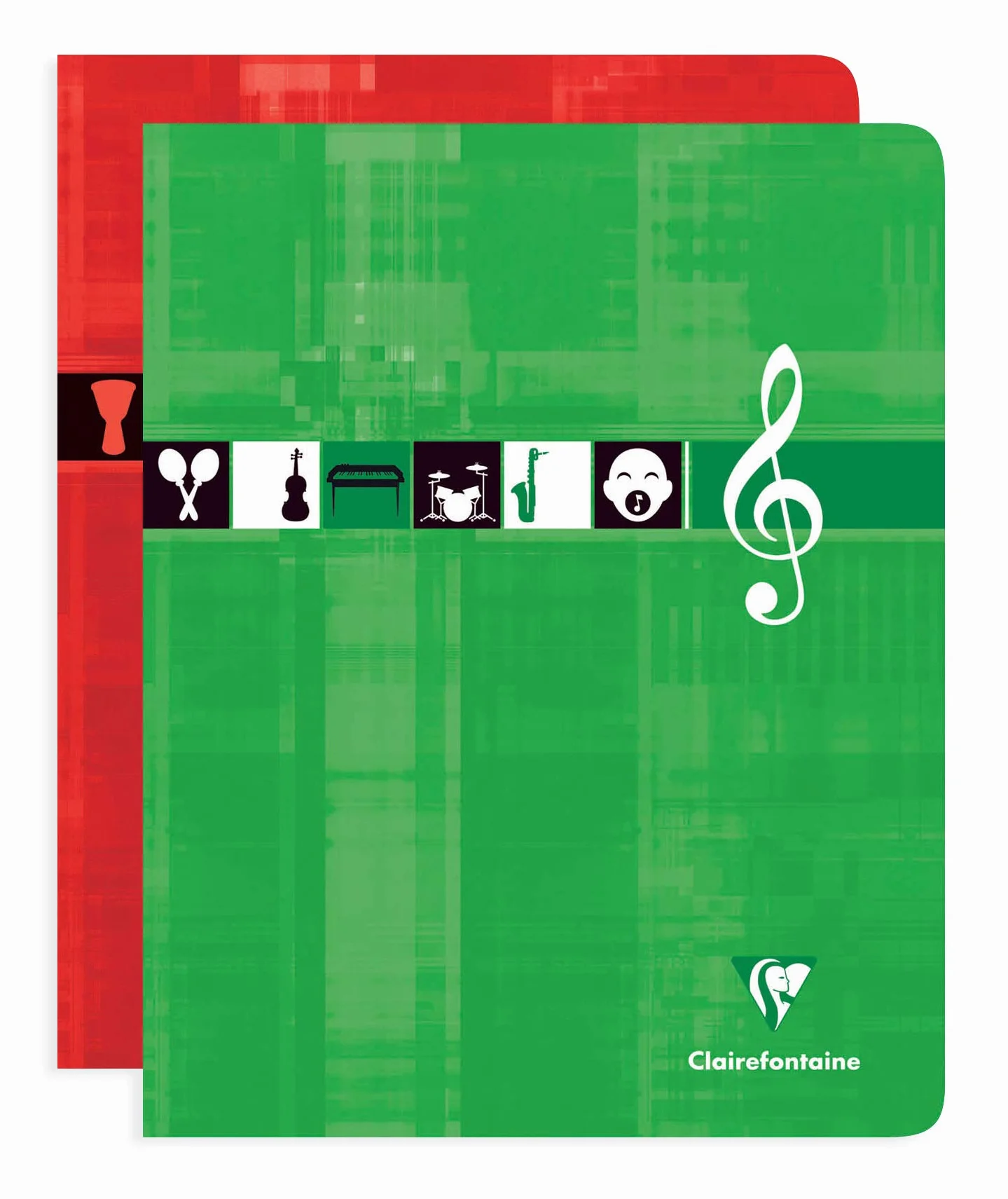 Clairefontaine 3799C Cahier de Musique et Chants 17x22 cm 56 Pages Lignées Portées Papier 90 g Couverture Pelliculée