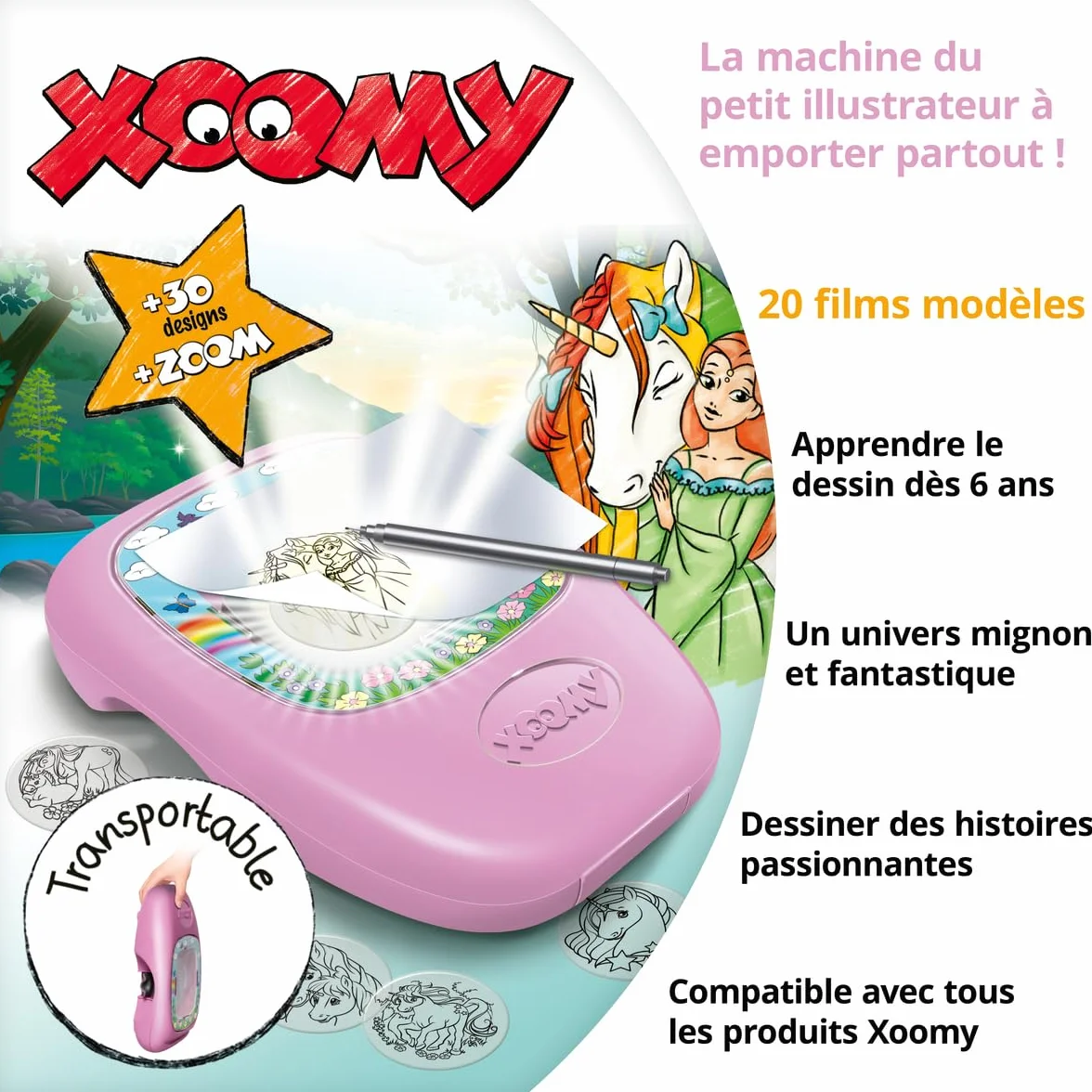 Ravensburger Xoomy Licorne Dessin Enfant Loisir créatif Dès 6 Ans Version française