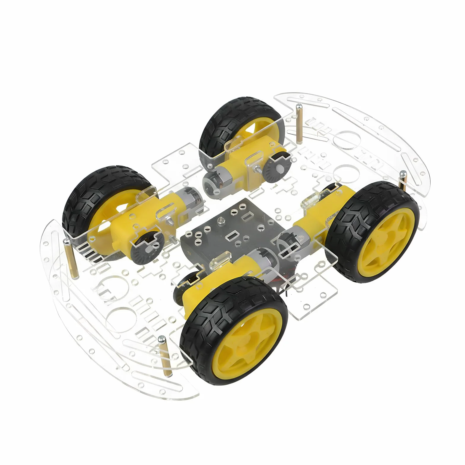 Kit de châssis robot 4WD avec moteur TT, châssis acrylique, 4 roues pour Arduino