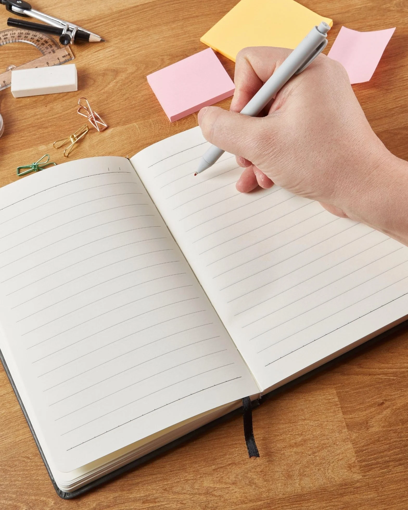 Carnet A5 Ligné 360 Pages Journal Intime Adulte Noir, Cahier d'écriture Aesthetic, Cadeau Femme Homme