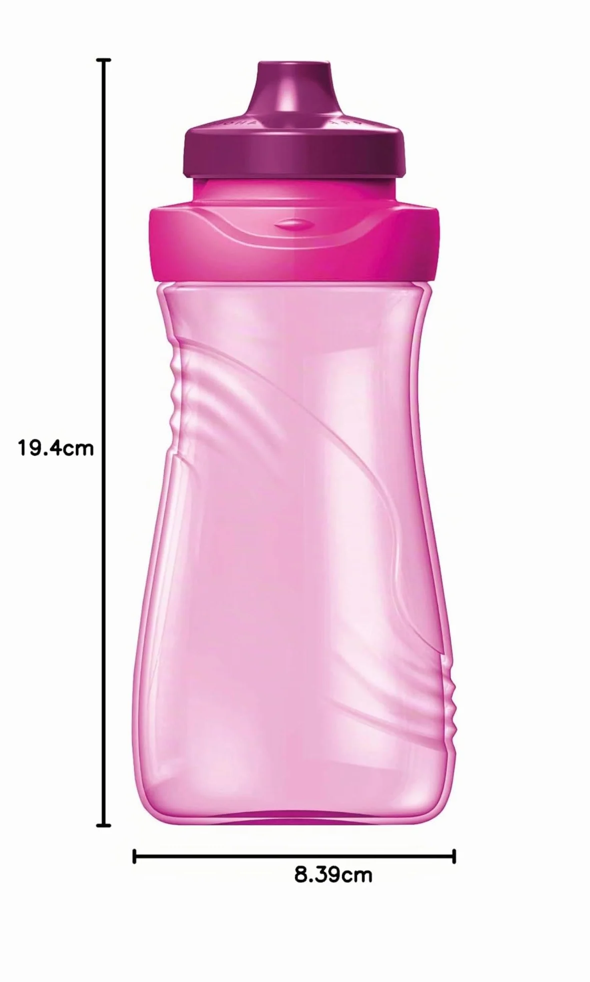 Maped Picnik Origins Gourde Enfants 430ml Rose Anti-Gouttes Etanche Sans BPA